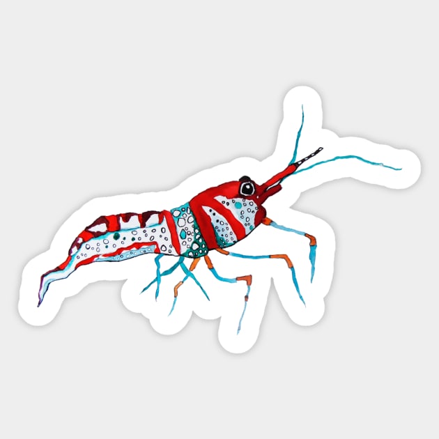 Shrimp Sticker by Kuhtina